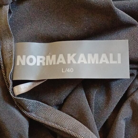 Norma Kamali Long Sleeve Black Turtle Swing Dress Size Large - Picture 8 of 10